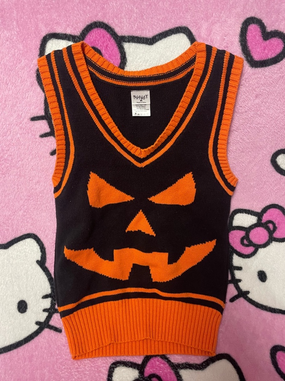 Jack o Lantern Sweater Vest